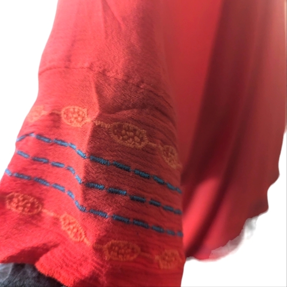 Curations Open Coral Floral Cardigan/Komino .. Size 2X/3X - Picture 5 of 8